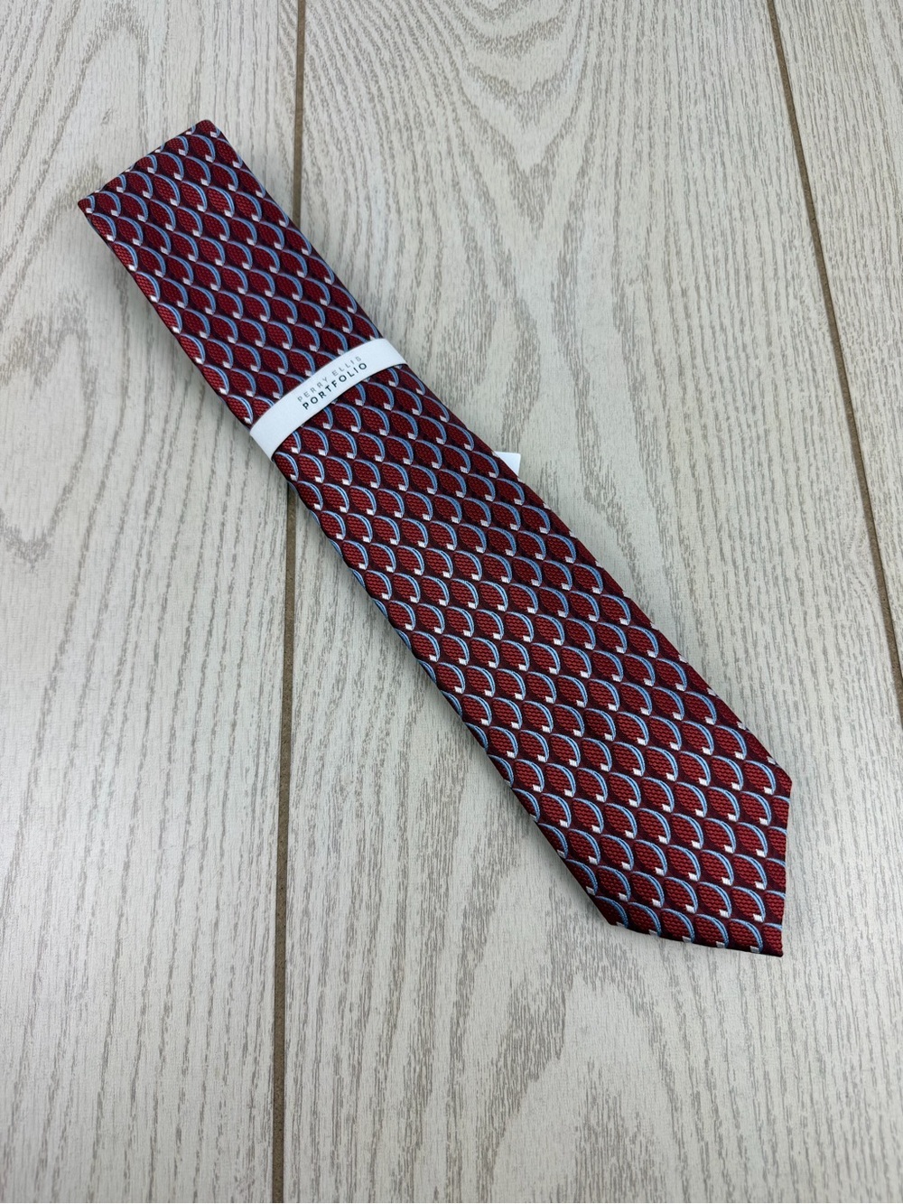 839 Perry Ellis Portfolio Men's Tie Oren Geo fl_17 Sienna $55 Polyester